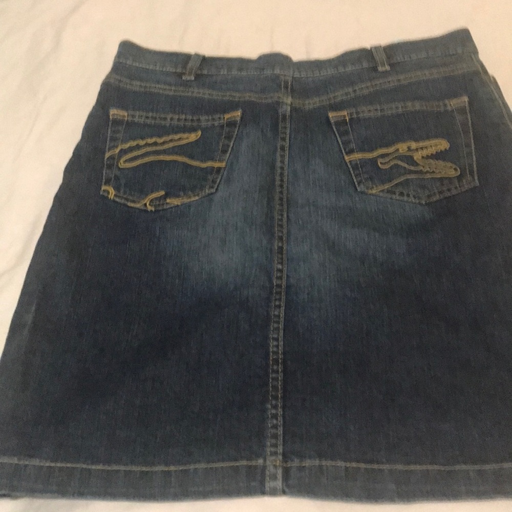 Lacoste denim mini skirt size 38
